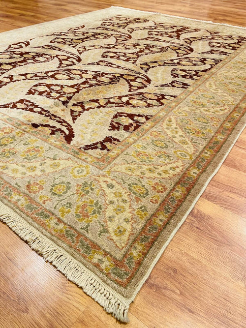 Angora Usak Handwoven Rug by Camel Carpet