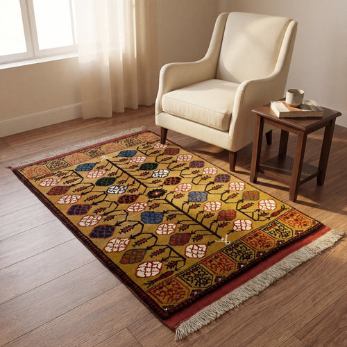 Antik Horasan Handwoven Rug by Camel Carpet