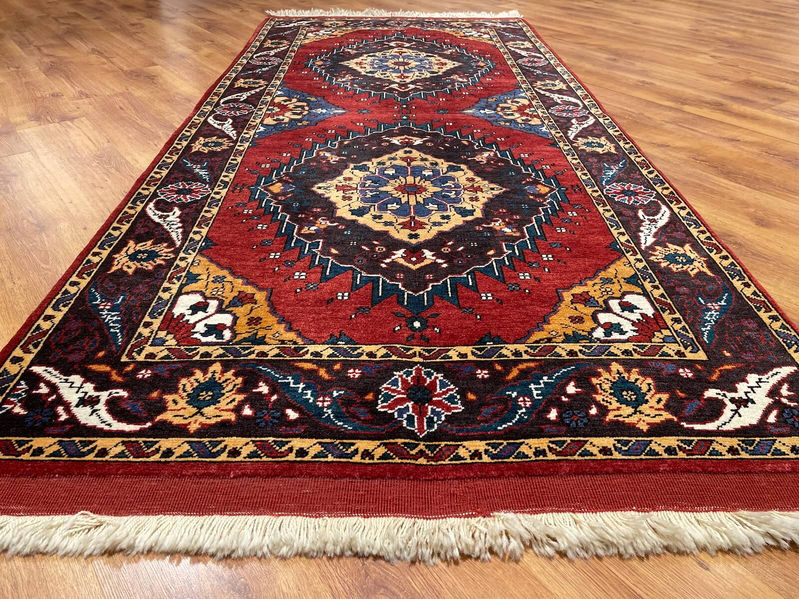 Antik Horasan Medallion Handwoven Rug by Camel Carpet