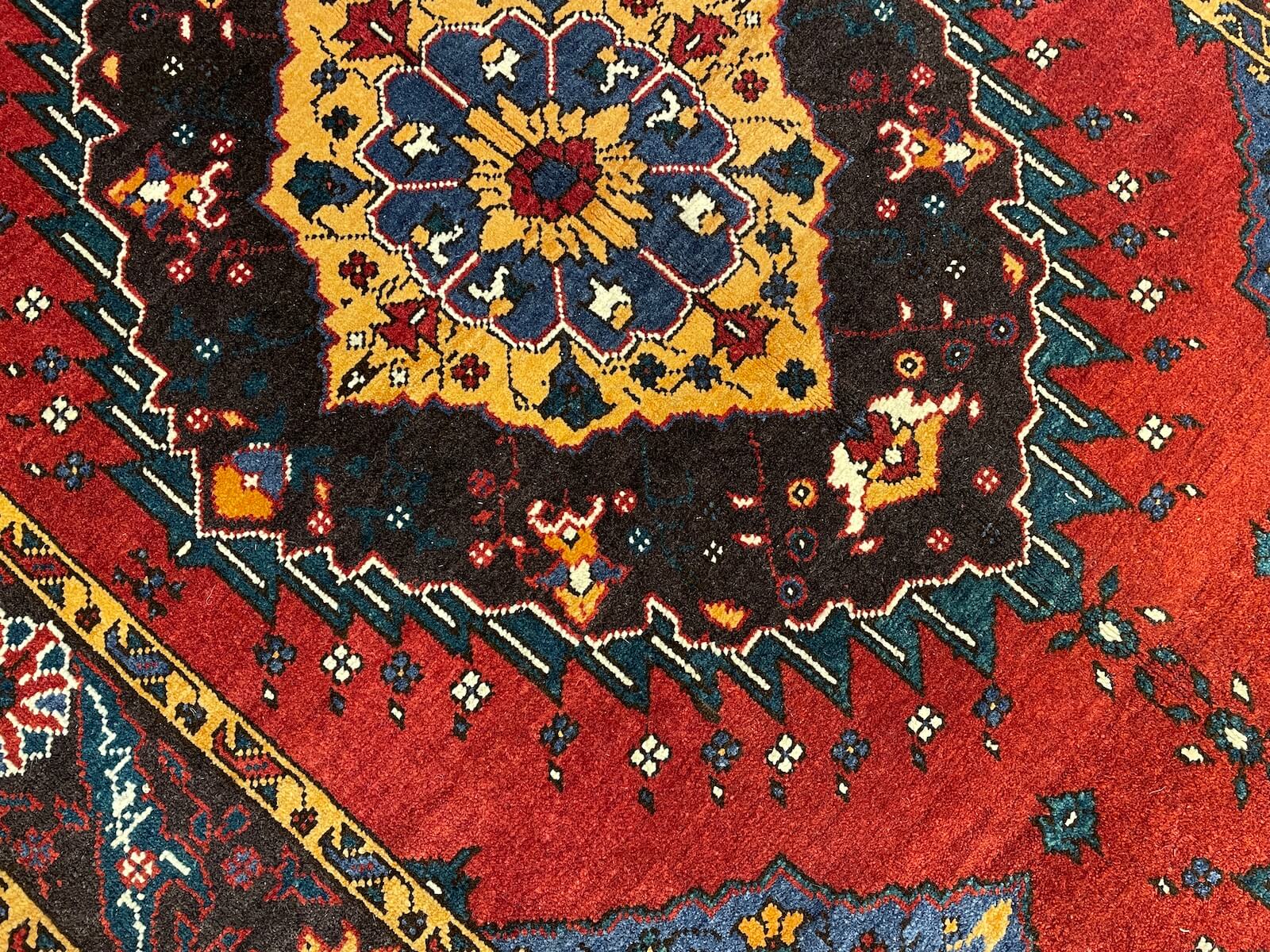 Antik Horasan Medallion Handwoven Rug by Camel Carpet