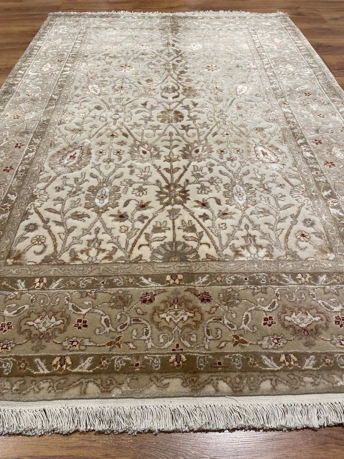 Antik Silk-Blend Usak Handwoven Rug – 123X183 by Camel Carpet