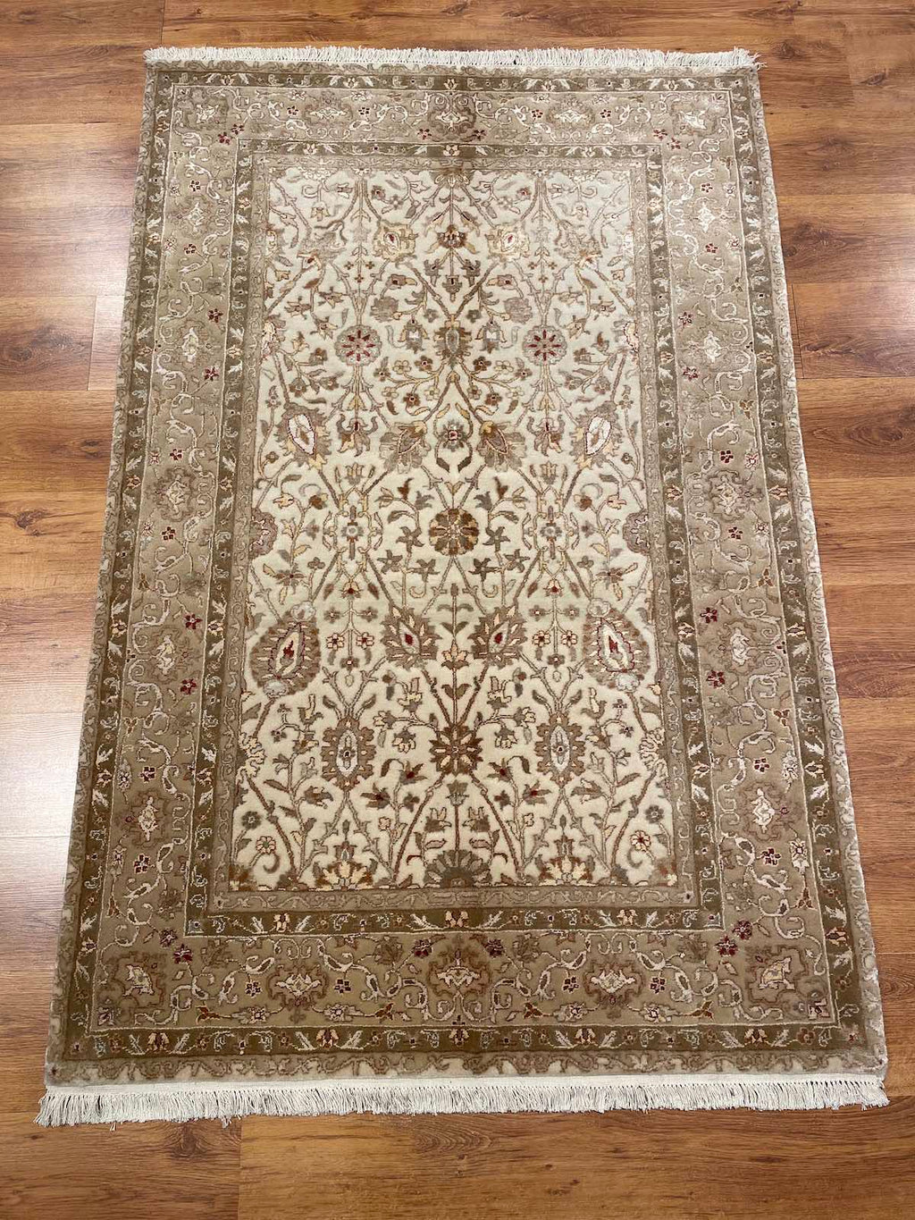 Antik Silk-Blend Usak Handwoven Rug – 123X183 by Camel Carpet