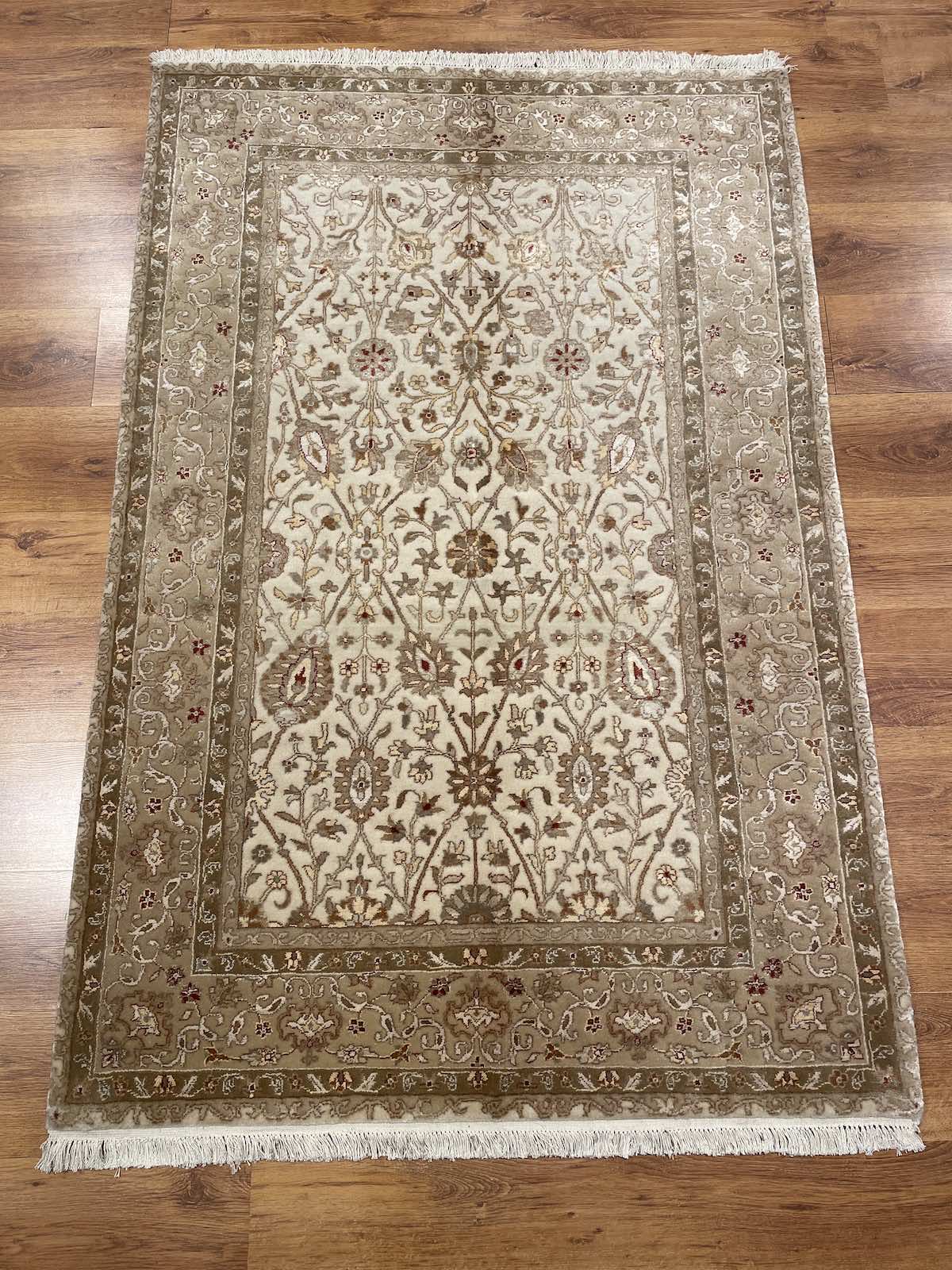 Antik Silk-Blend Usak Handwoven Rug – 123X183 by Camel Carpet