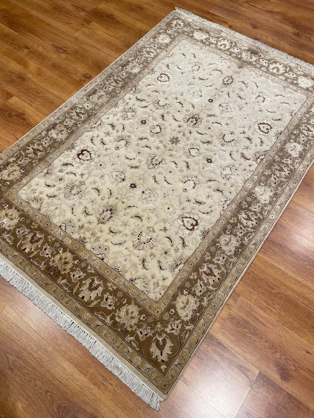 Antik Silk-Blend Usak Handwoven Rug – 127X190 by Camel Carpet