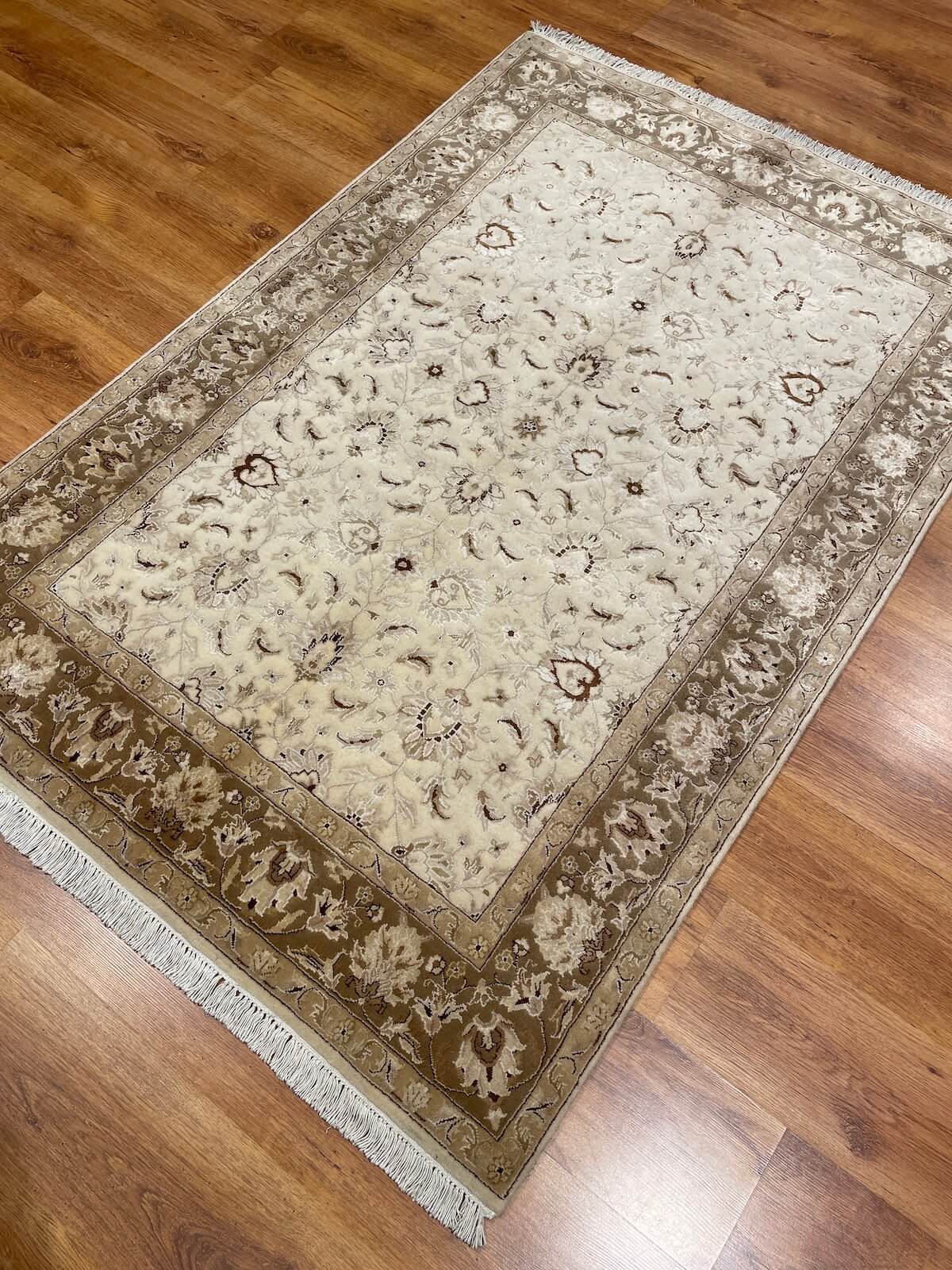 Antik Silk-Blend Usak Handwoven Rug – 127X190 by Camel Carpet