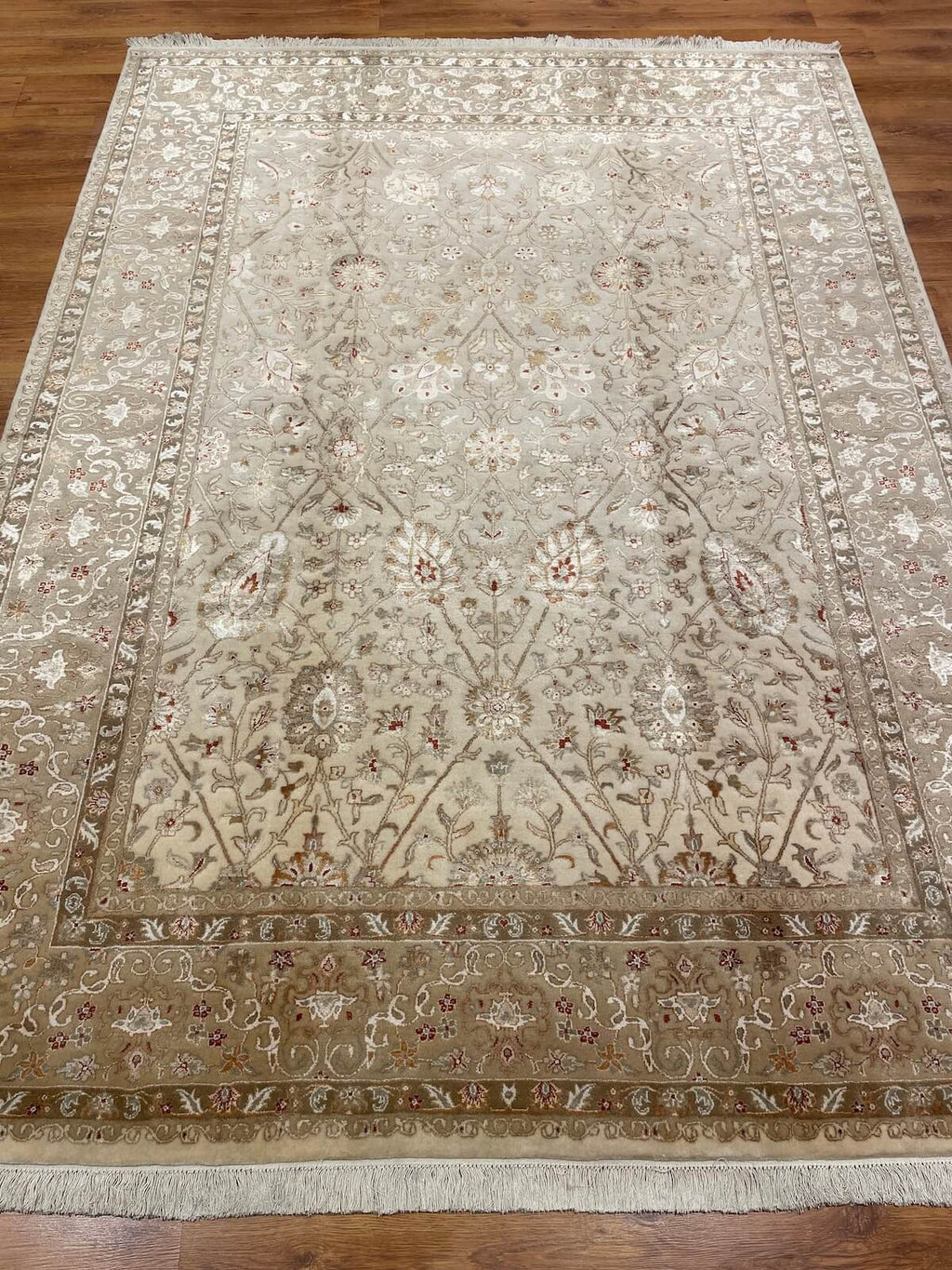 Antik Silk-Blend Usak Handwoven Rug – 203X280 by Camel Carpet