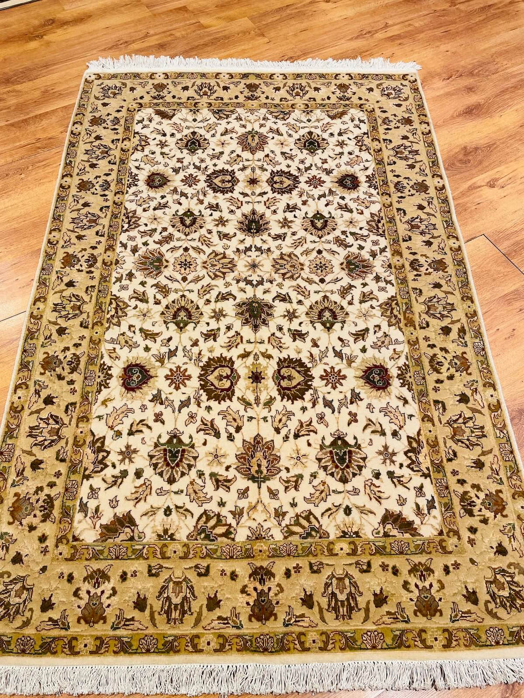 Antik Silk-Blend Usak Handwoven Rug – 123X189 by Camel Carpet