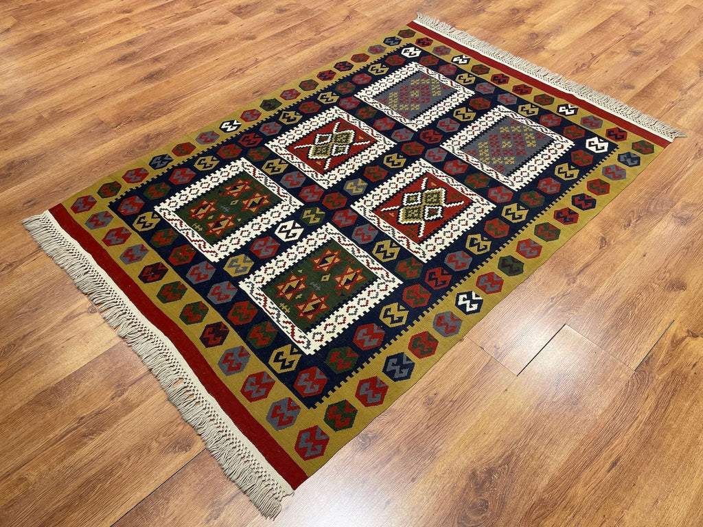 Antik Super Ince Handwoven Kilim – 027943 by Camel Carpet