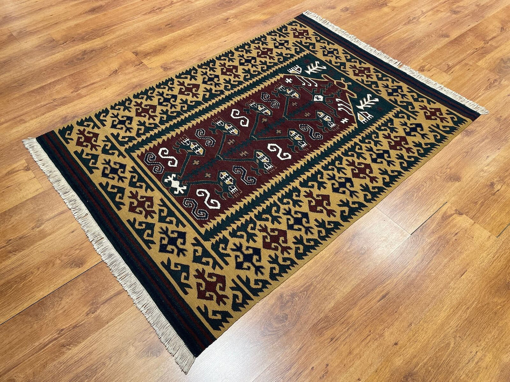 Antik Super Ince Handwoven Kilim – 92X153 by Camel Carpet