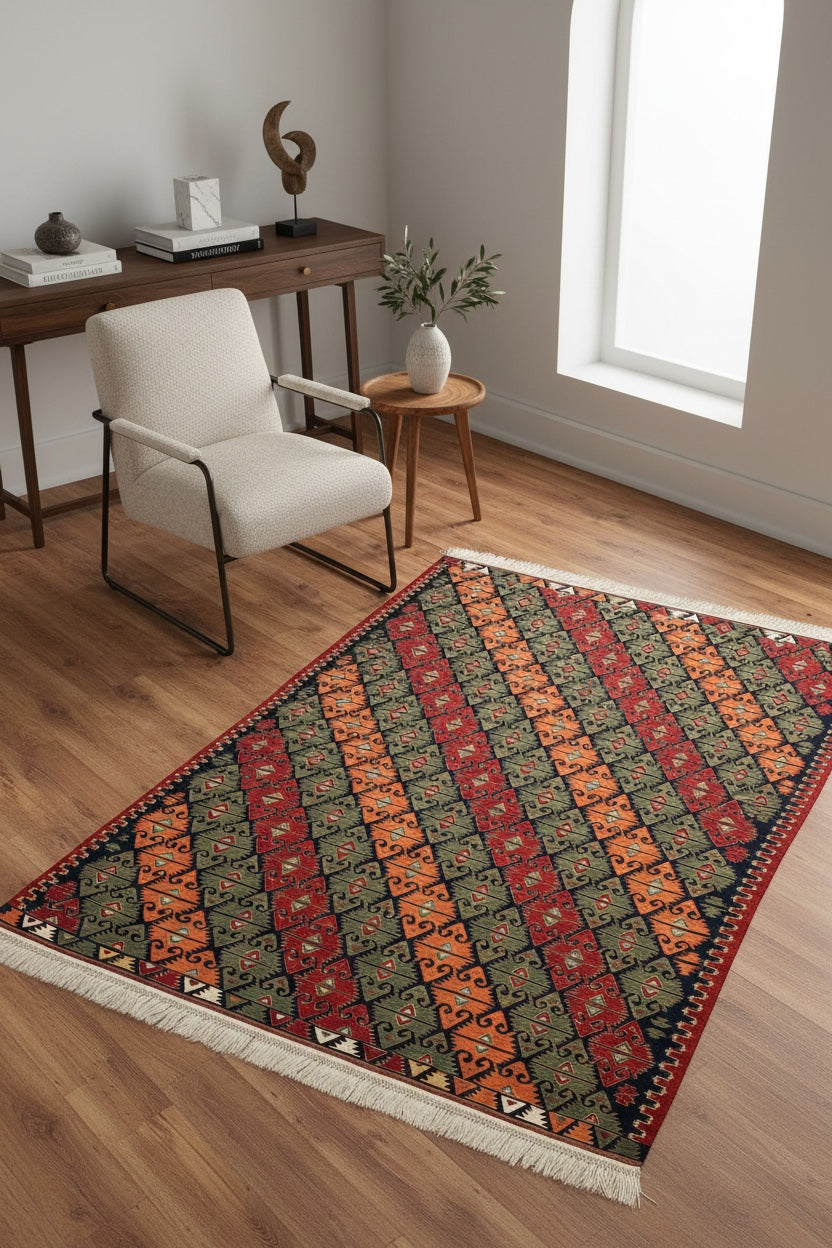 Antik Super Ince Handwoven Kilim – 198X229 by Camel Carpet