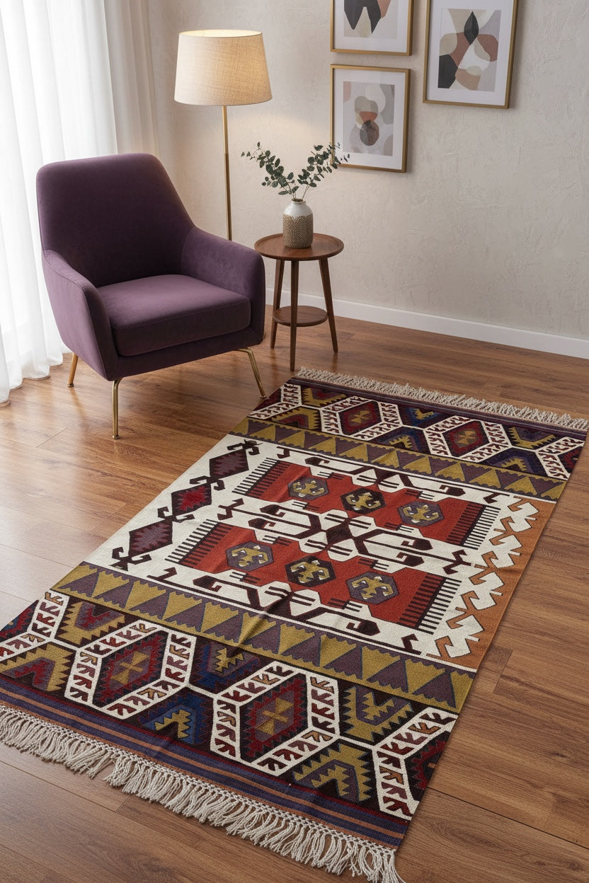 Antik Super Ince Handwoven Kilim – 106X150 by Camel Carpet