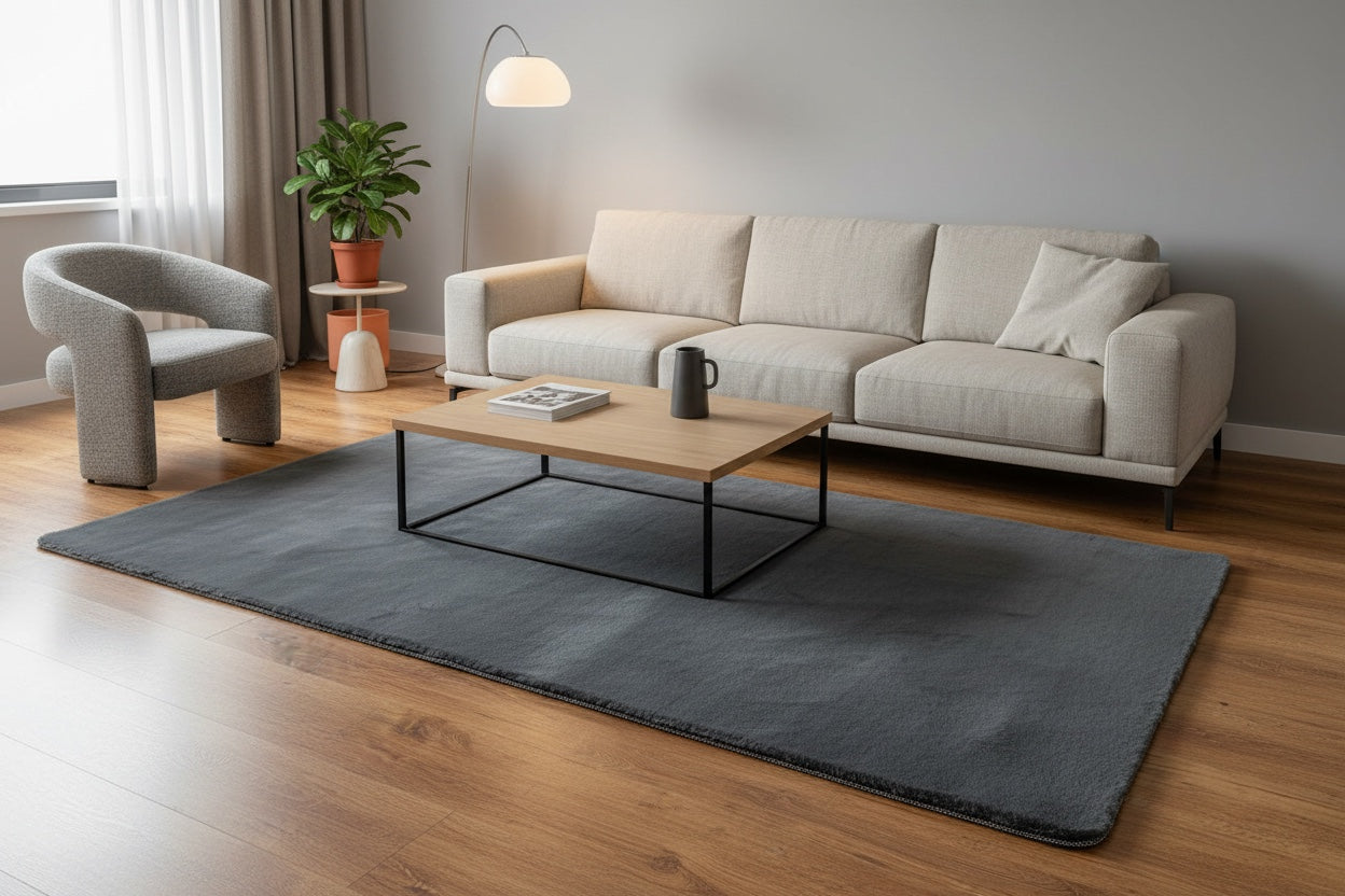 Antrasit Pelus Rug by Camel Carpet