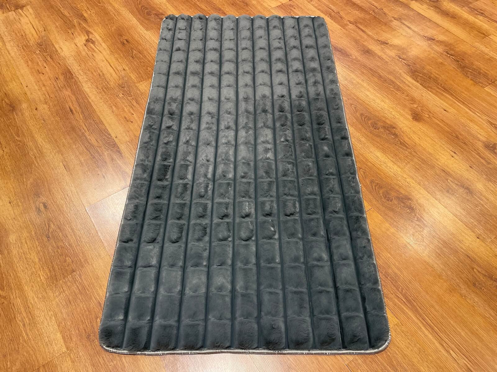 Piramit Patterned Antrasit Pelus Rug by Camel Carpet