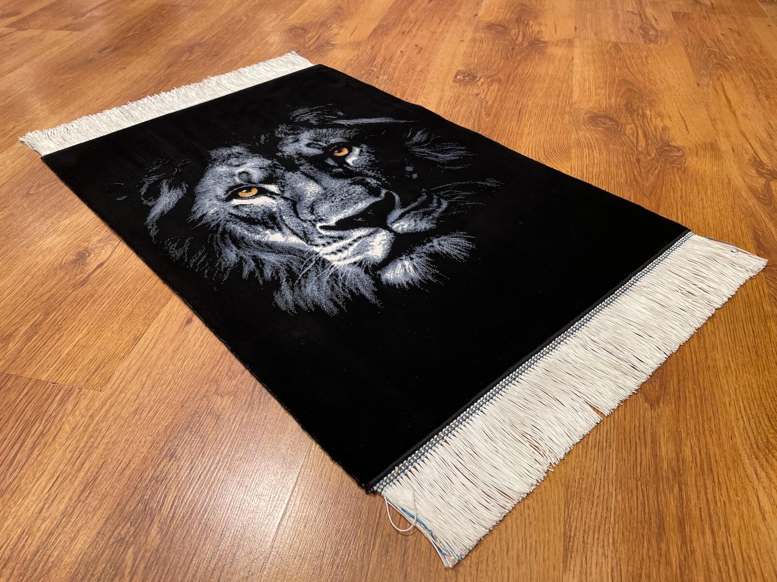 Aslan Patterned Tablo Bamboo Rug by Camel Carpet