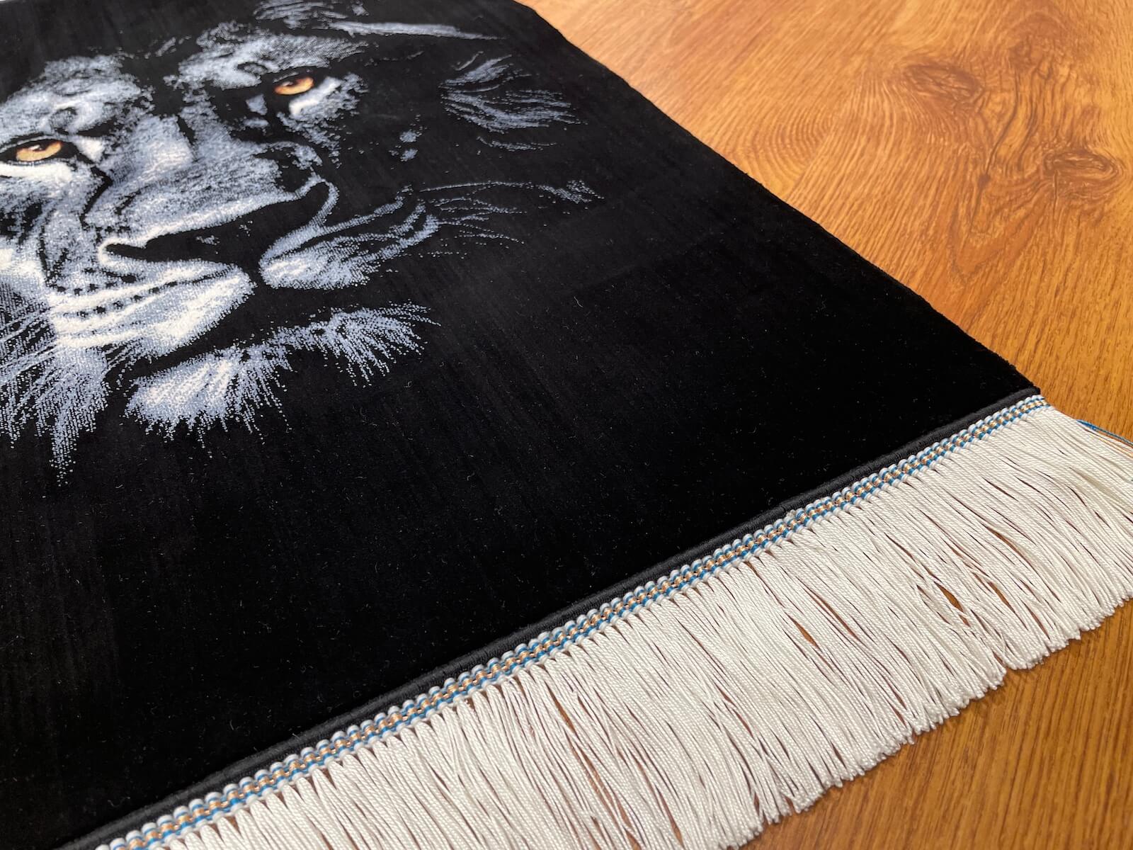 Aslan Patterned Tablo Bamboo Rug by Camel Carpet