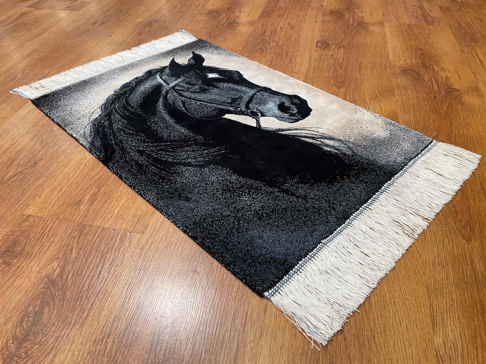 At Patterned Tablo Bamboo Rug by Camel Carpet