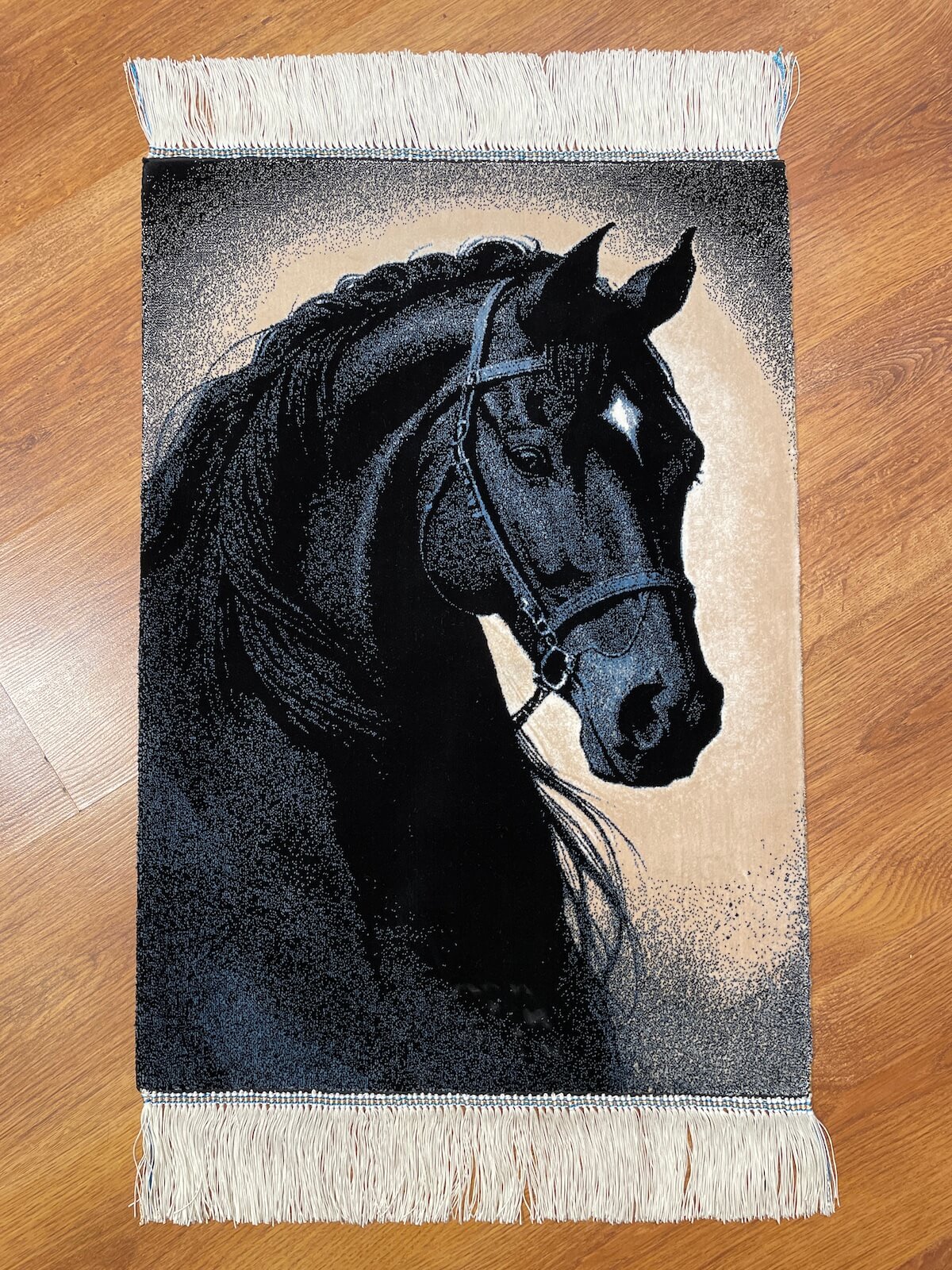 At Patterned Tablo Bamboo Rug by Camel Carpet