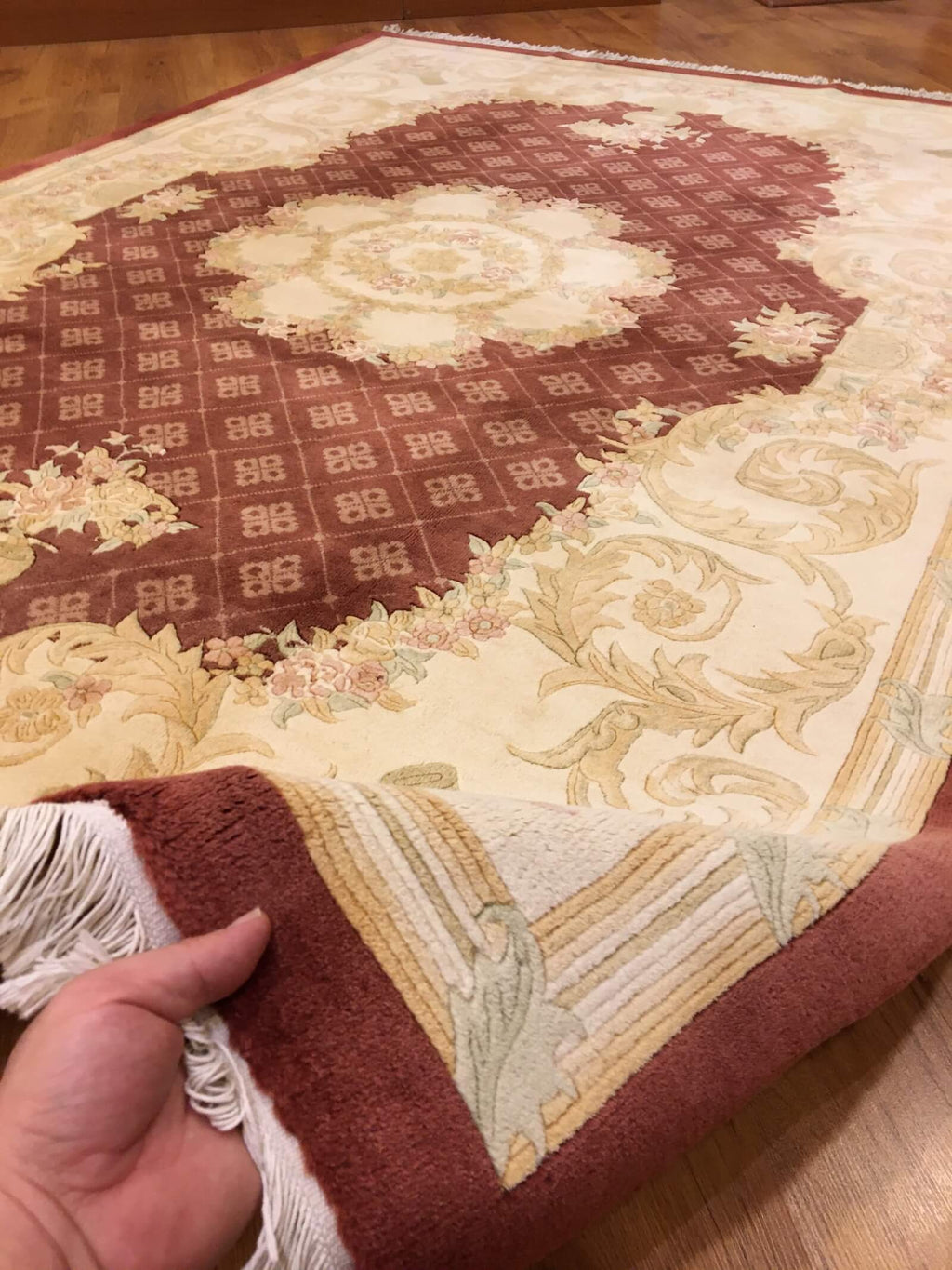 Aubusson Handwoven Rug – 170X230 by Camel Carpet