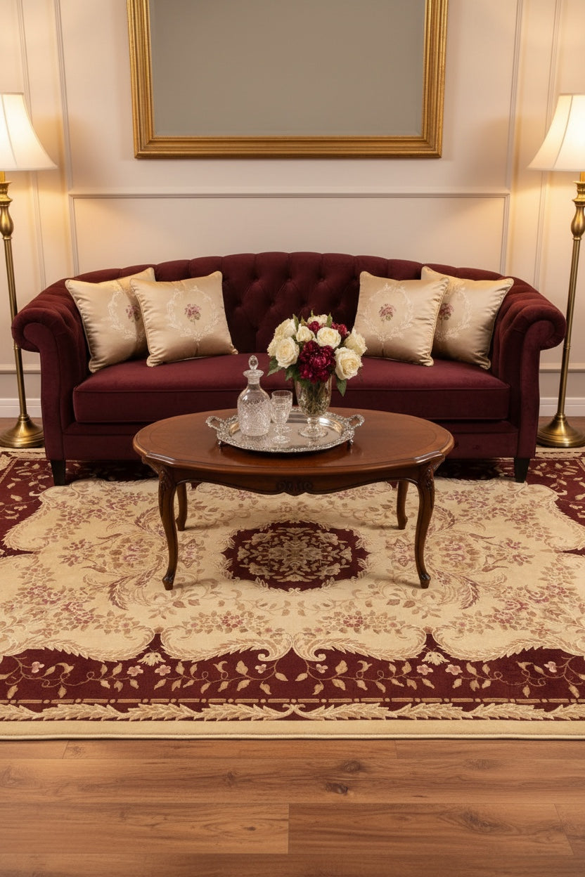 Aubusson Handwoven Rug – 170X243 by Camel Carpet