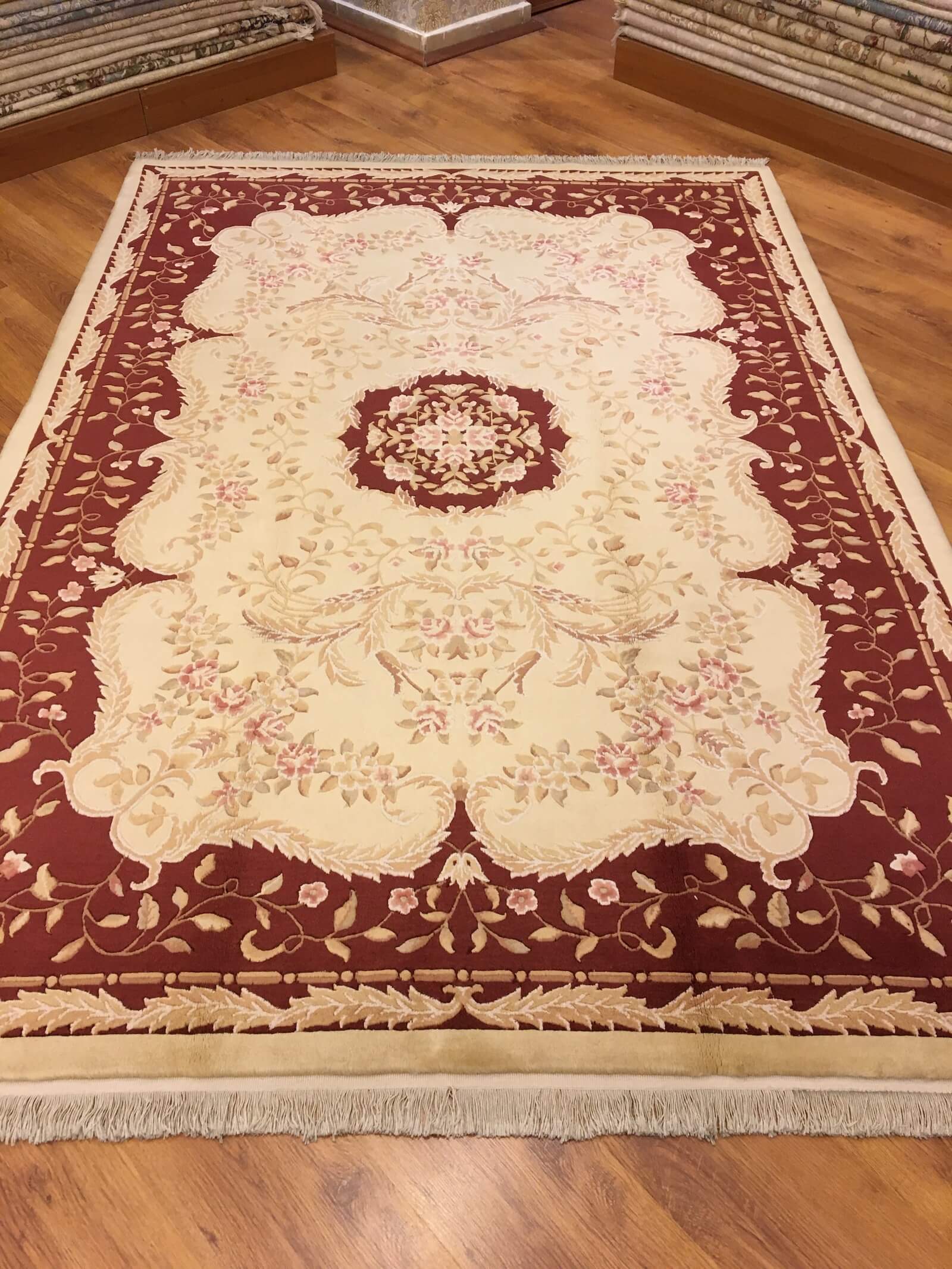 Aubusson Handwoven Rug – 170X243 by Camel Carpet