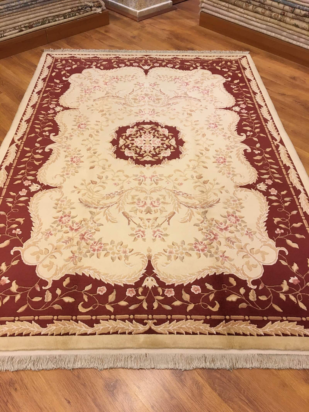 Aubusson Handwoven Rug – 170X243 by Camel Carpet