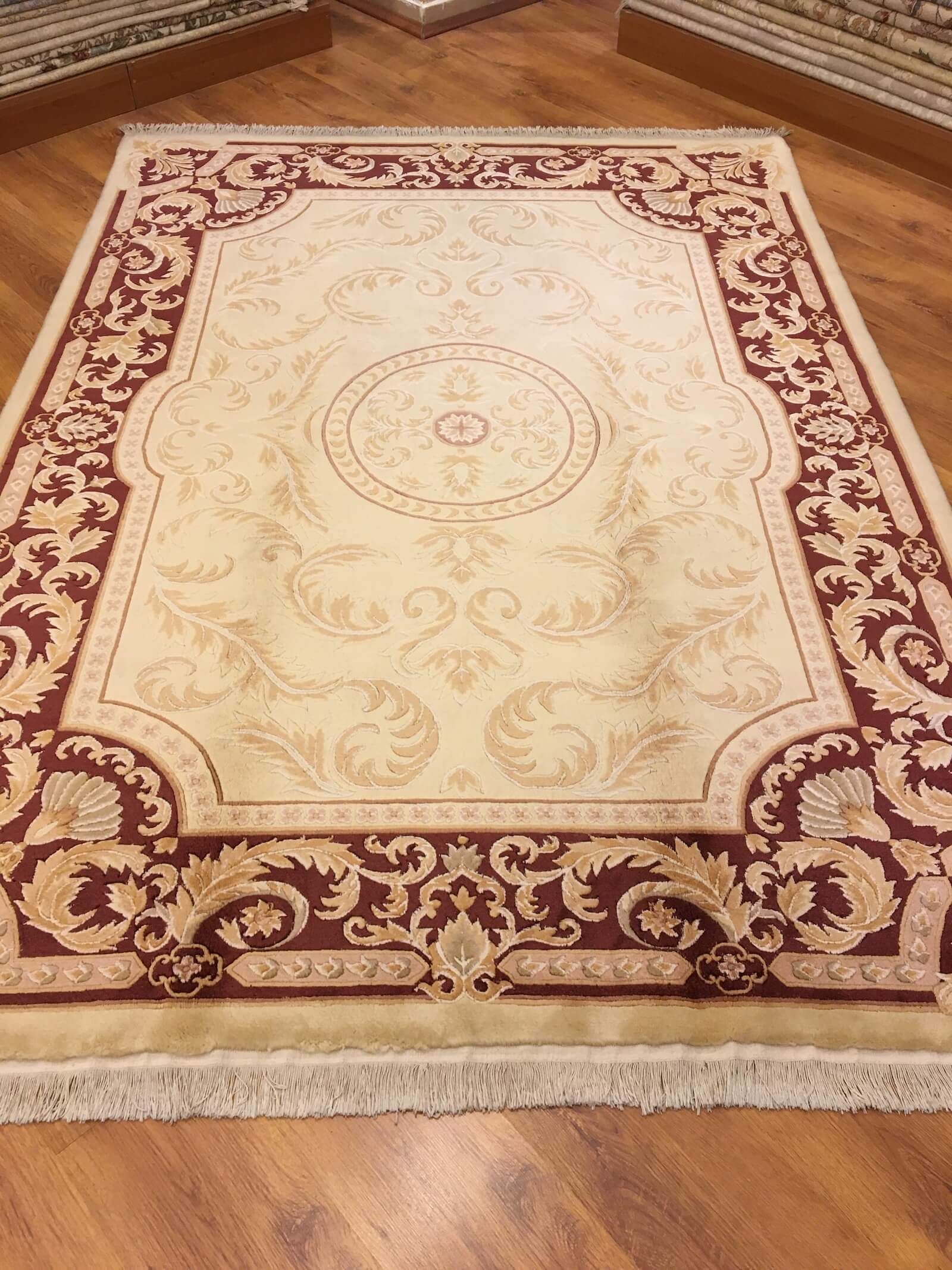 Aubusson Handwoven Rug – 172X239 by Camel Carpet