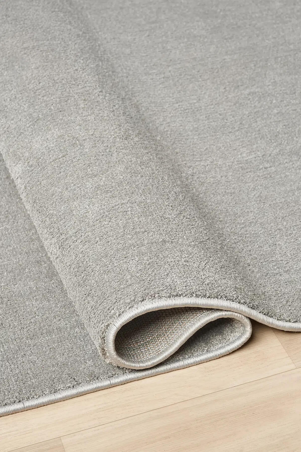 Bali Yumusak Dokulu Sade Gray Rug by Camel Carpet