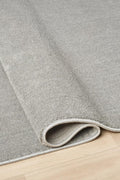 Bali Yumusak Dokulu Sade Gray Rug by Camel Carpet