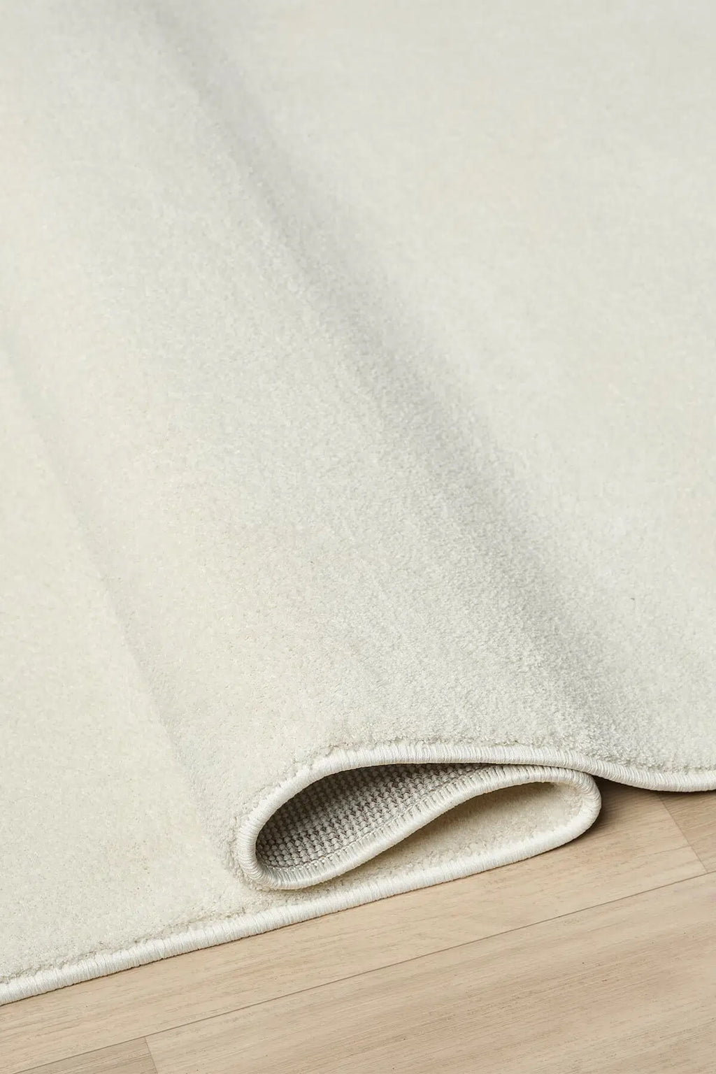 Bali Yumusak Dokulu Sade Cream Rug by Camel Carpet