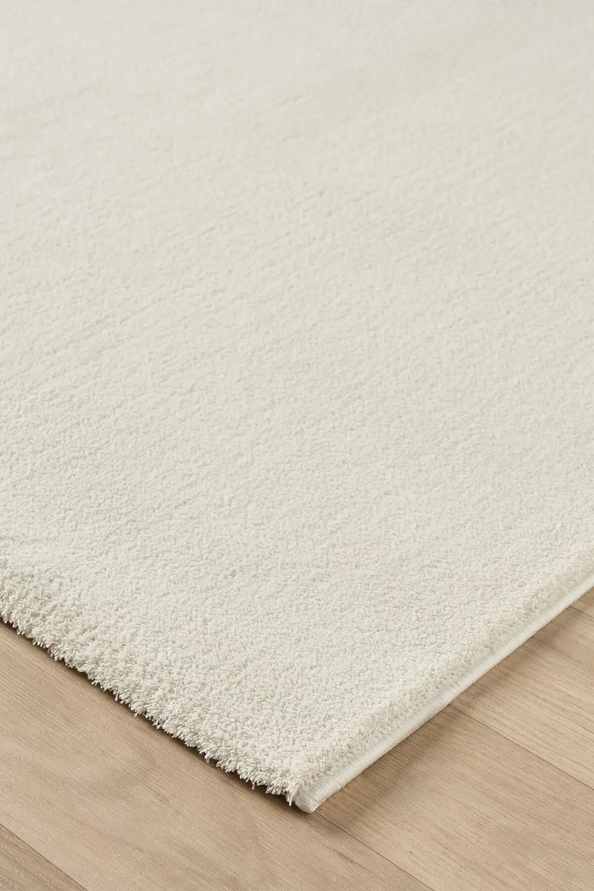 Bali Yumusak Dokulu Sade Cream Rug by Camel Carpet