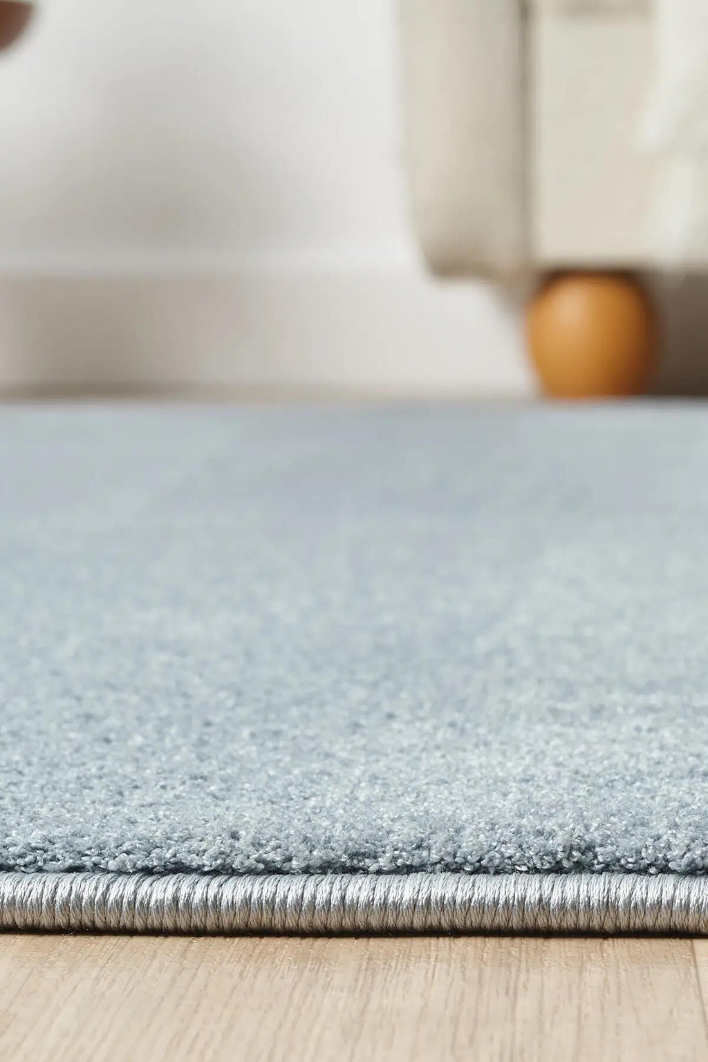 Bali Yumusak Dokulu Sade Blue Rug by Camel Carpet