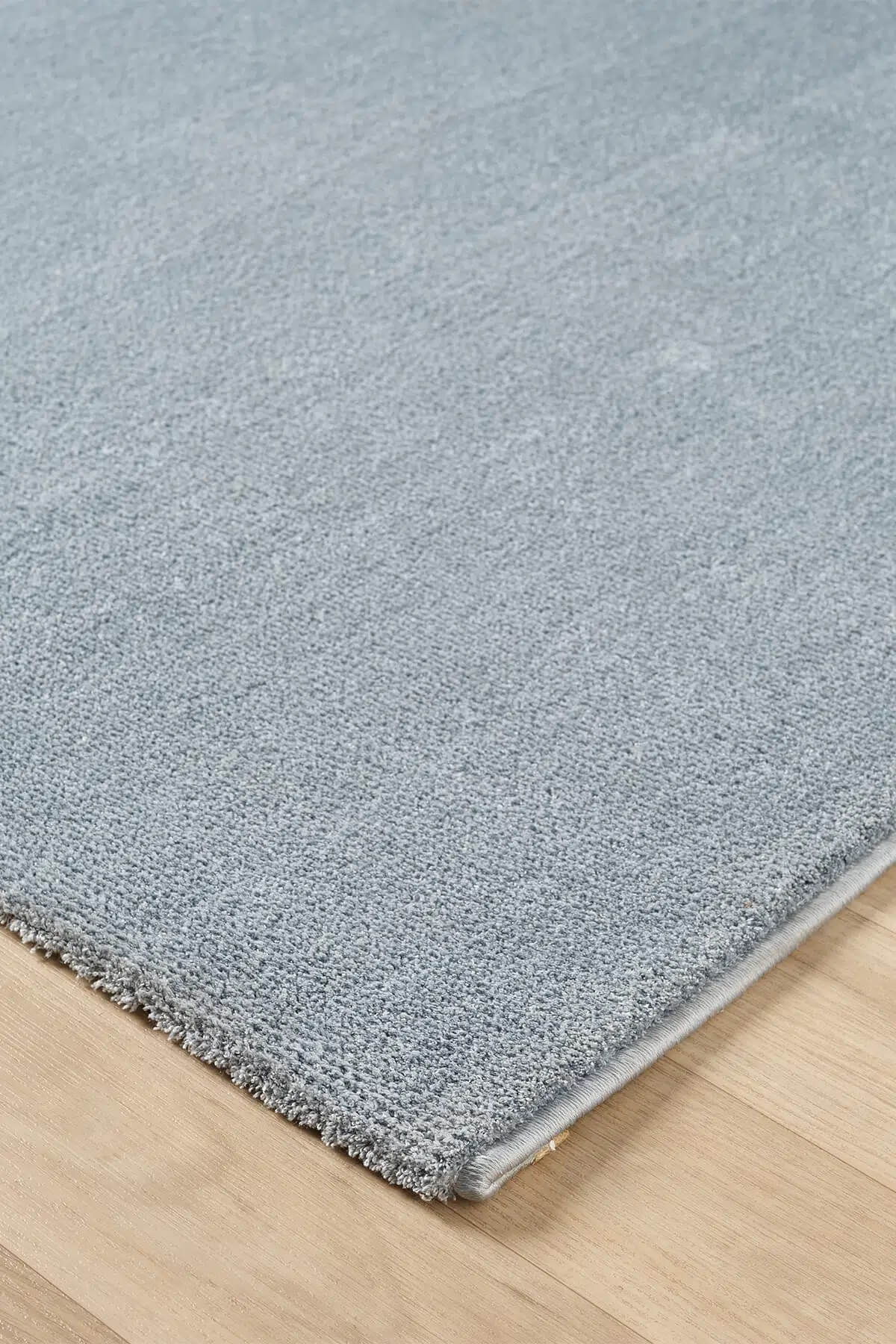 Bali Yumusak Dokulu Sade Blue Rug by Camel Carpet