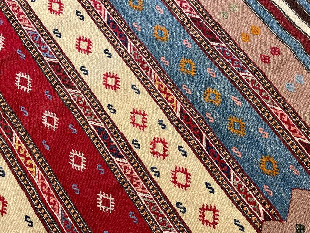 Bergama Cicim Handwoven Kilim – 022011 by Camel Carpet