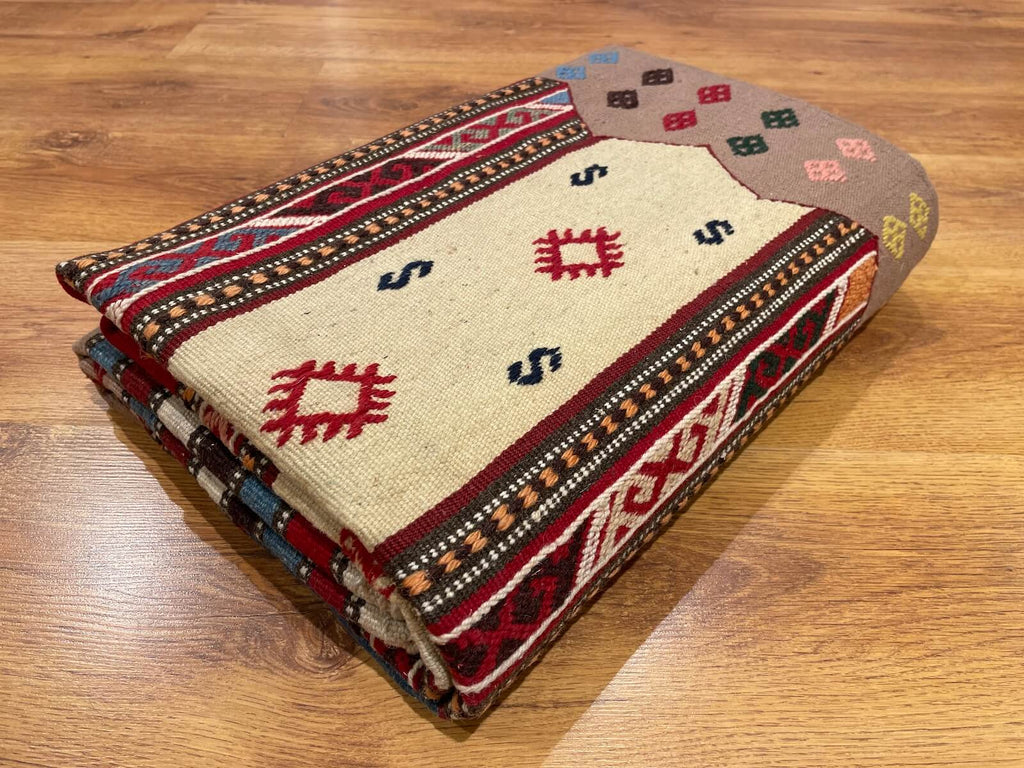 Bergama Cicim Handwoven Kilim – 022011 by Camel Carpet