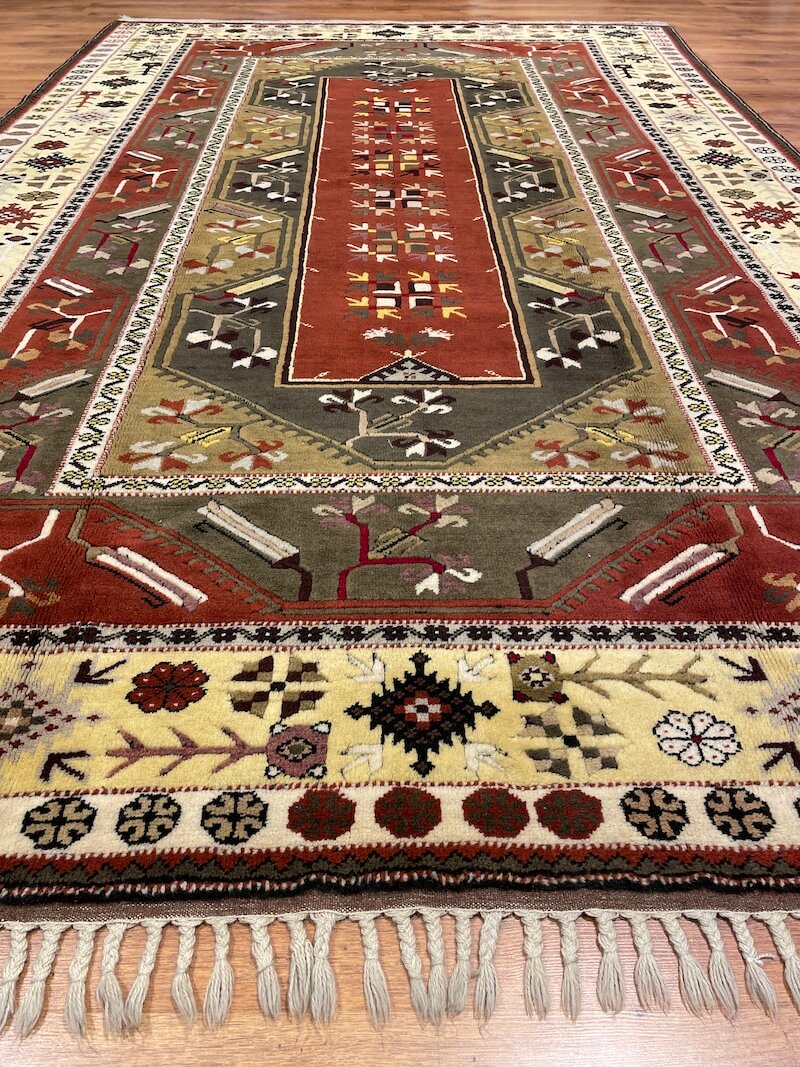 Bozalan Milas Handwoven Rug by Camel Carpet