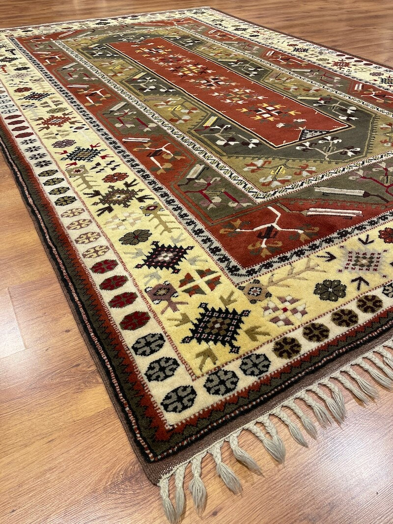 Bozalan Milas Handwoven Rug by Camel Carpet