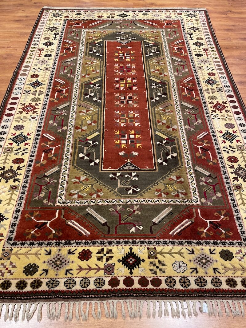 Bozalan Milas Handwoven Rug by Camel Carpet