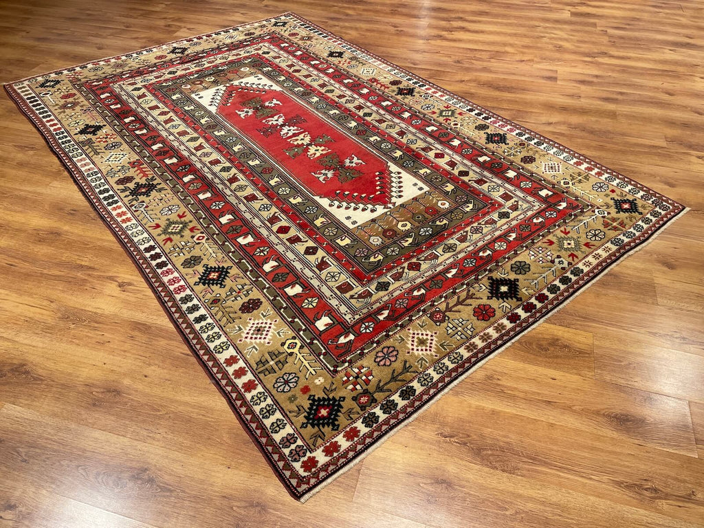 Bozalan Milas Handwoven Rug by Camel Carpet