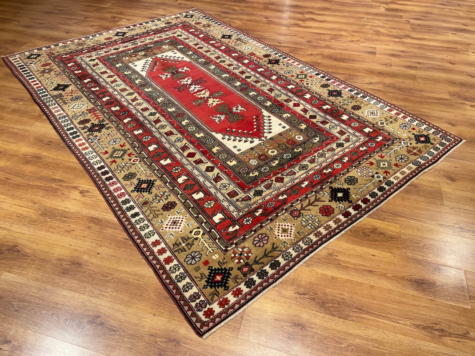 Bozalan Milas Handwoven Rug by Camel Carpet