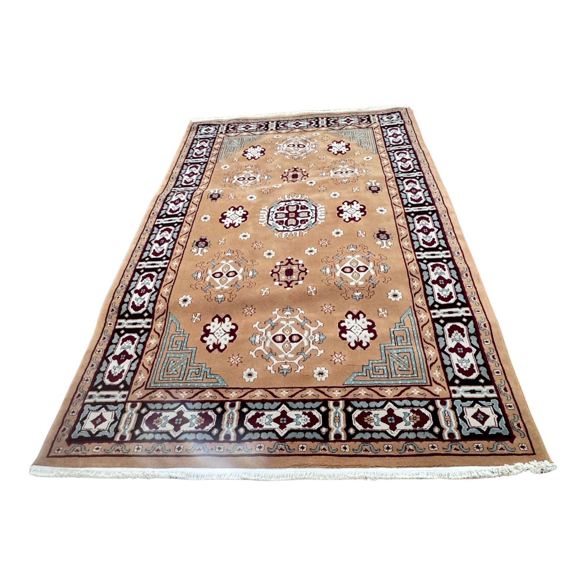 CC-DH-1002 saray medallion sand silk rug alternate product view 3