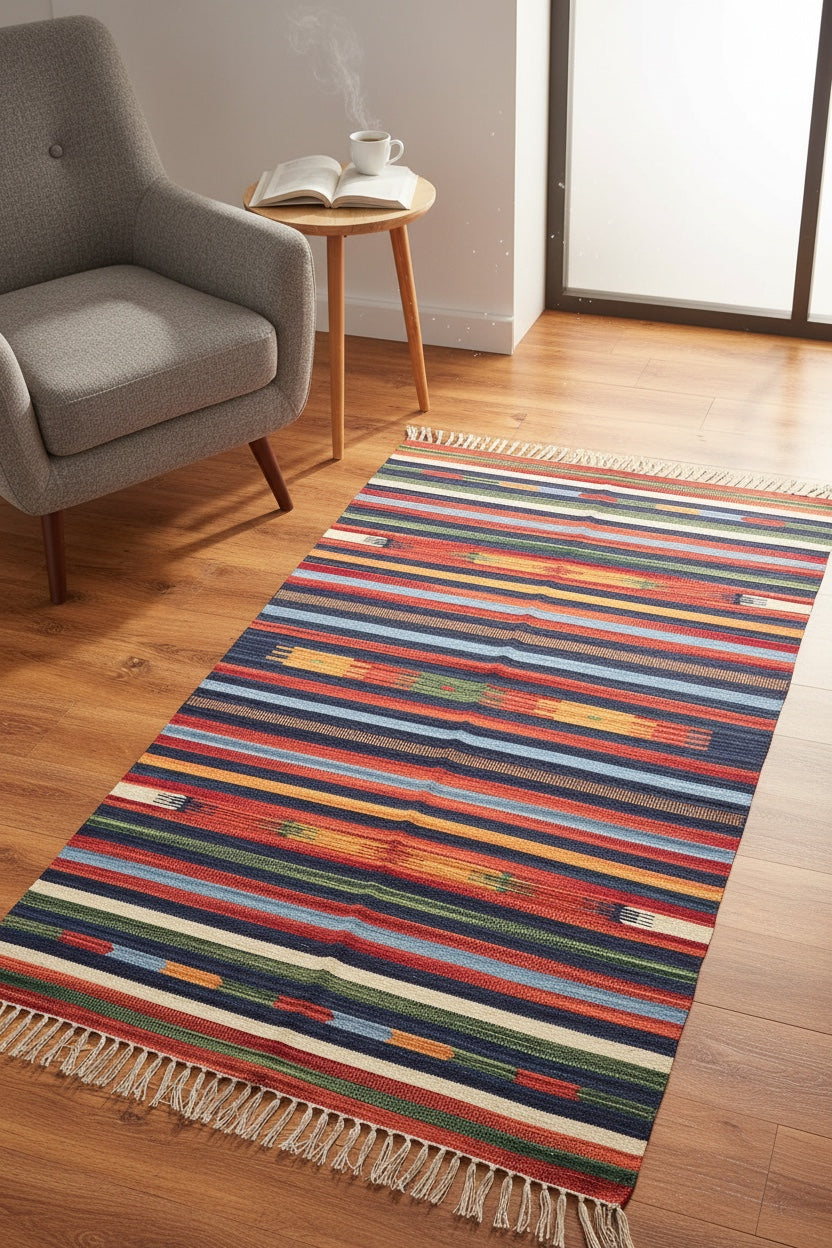 Pamuklu Handwoven Kilim by Camel Carpet