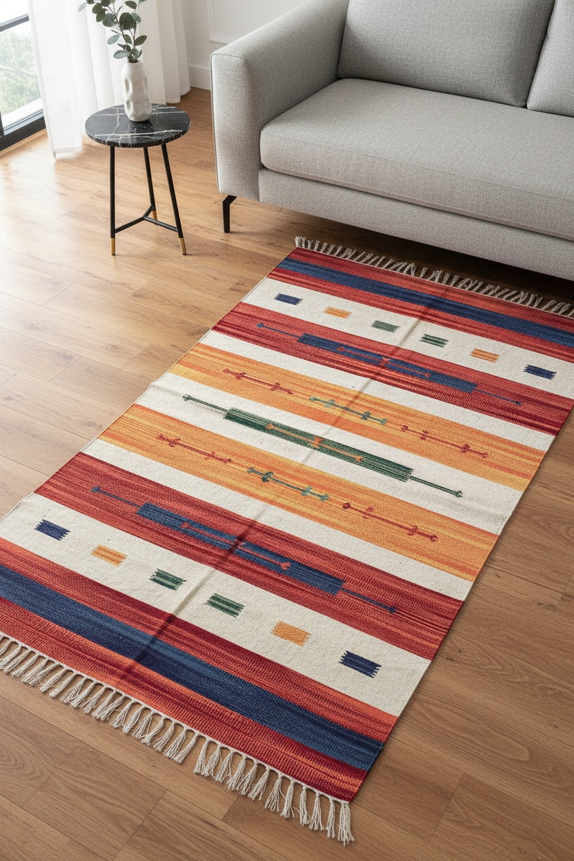 Pamuklu Handwoven Kilim by Camel Carpet