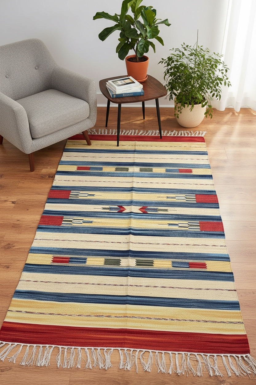 Pamuklu Handwoven Kilim by Camel Carpet