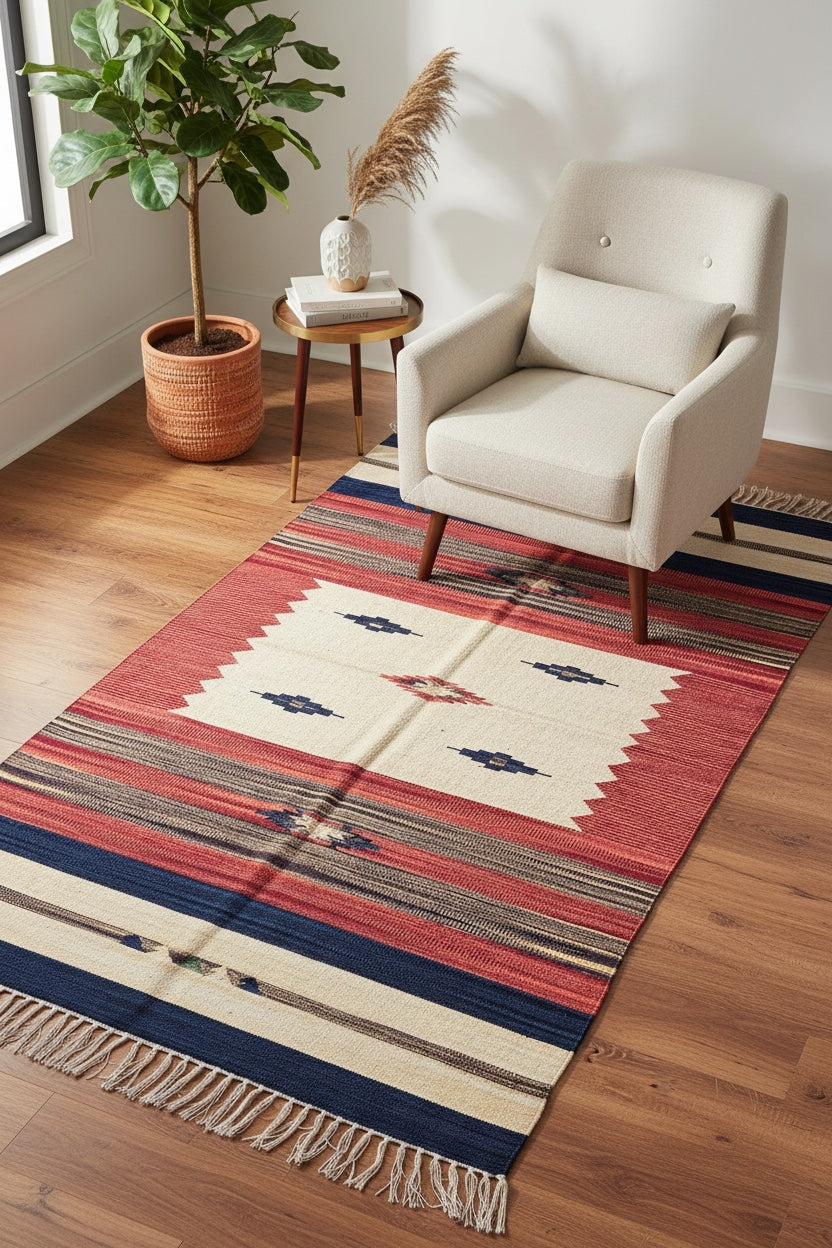 Pamuklu Handwoven Kilim by Camel Carpet