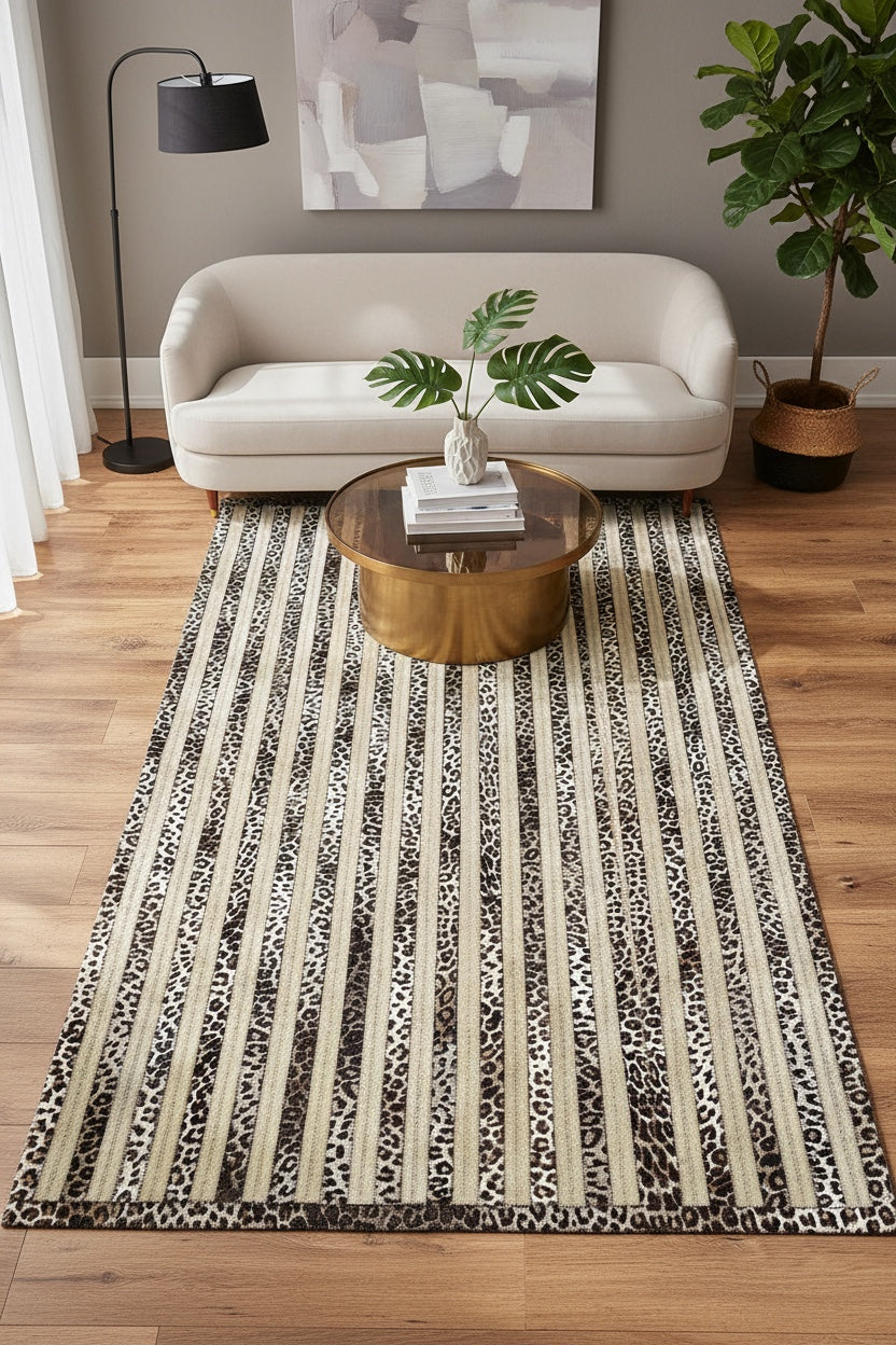 Toscana Original Leather Rug – 033778 by Camel Carpet