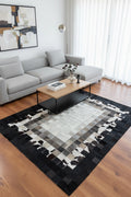 Patchwork Original Leather Rug – 120X180 by Camel Carpet