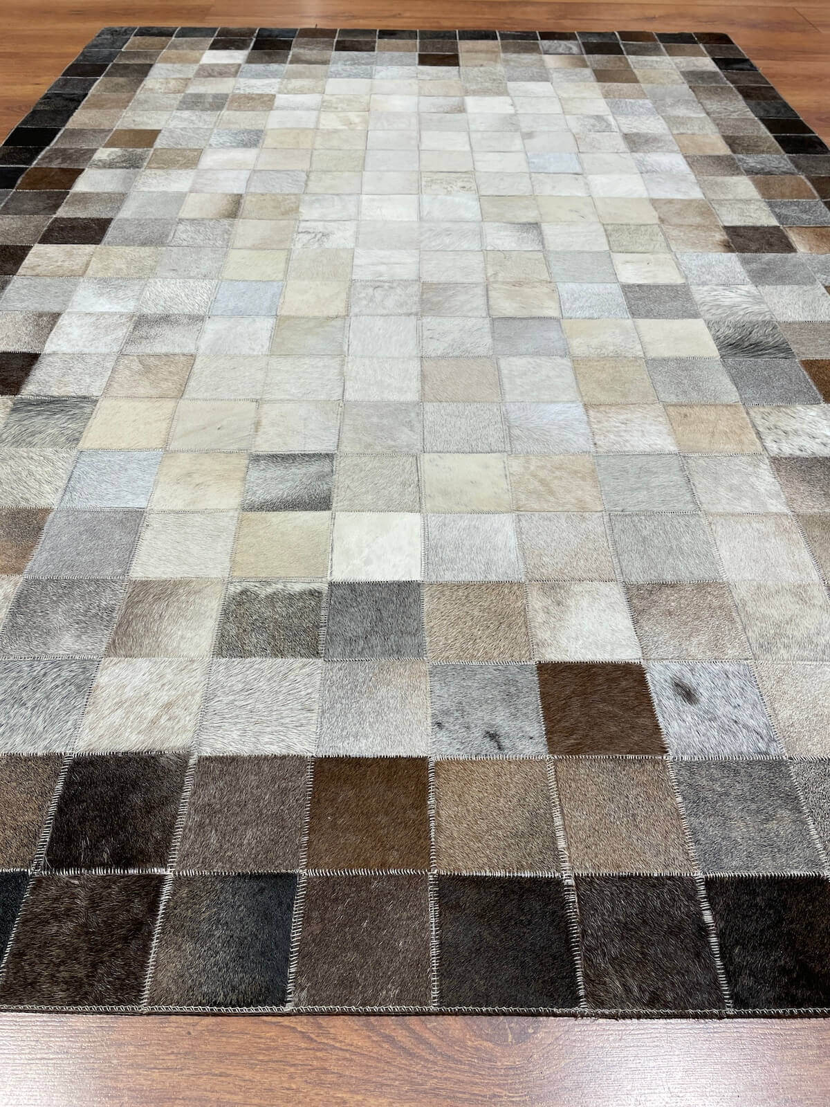Patchwork Original Leather Rug by Camel Carpet
