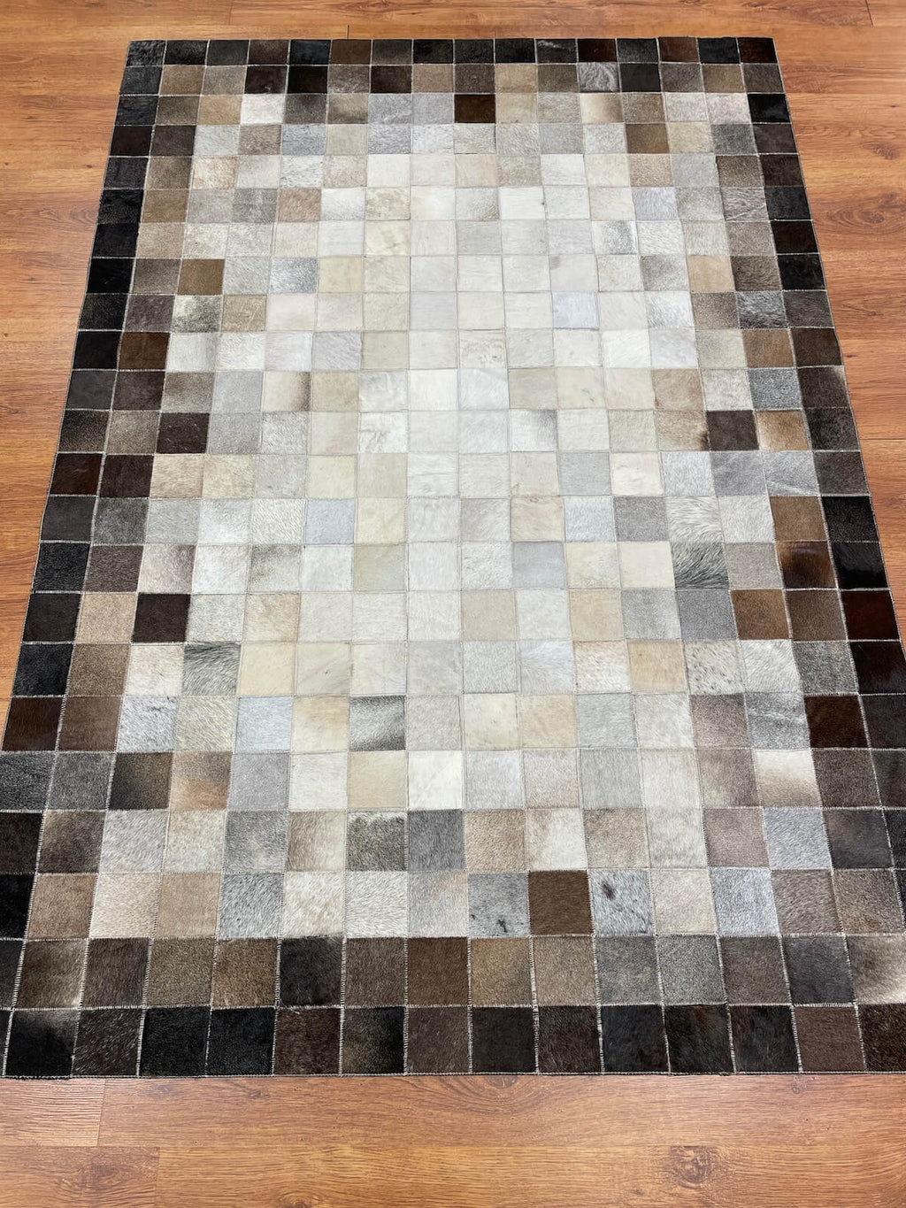 Patchwork Original Leather Rug by Camel Carpet