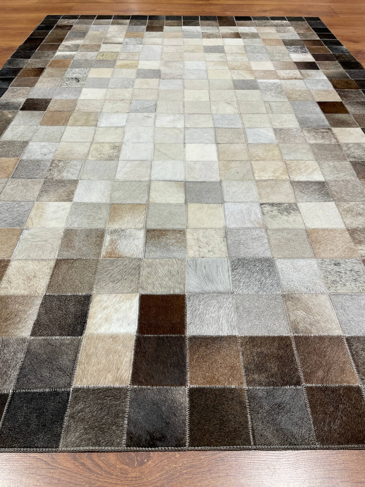 Patchwork Original Leather Rug by Camel Carpet
