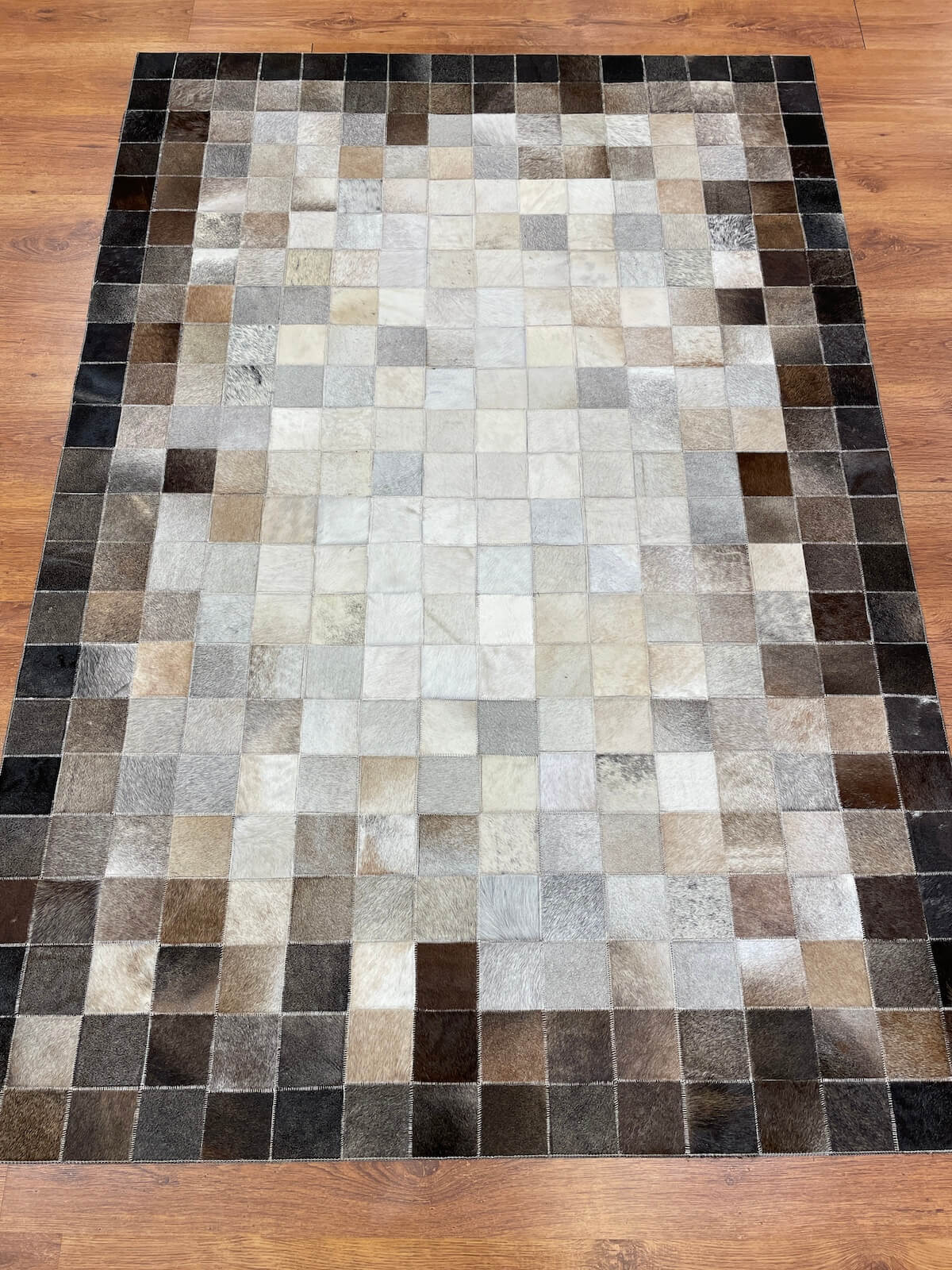 Patchwork Original Leather Rug by Camel Carpet
